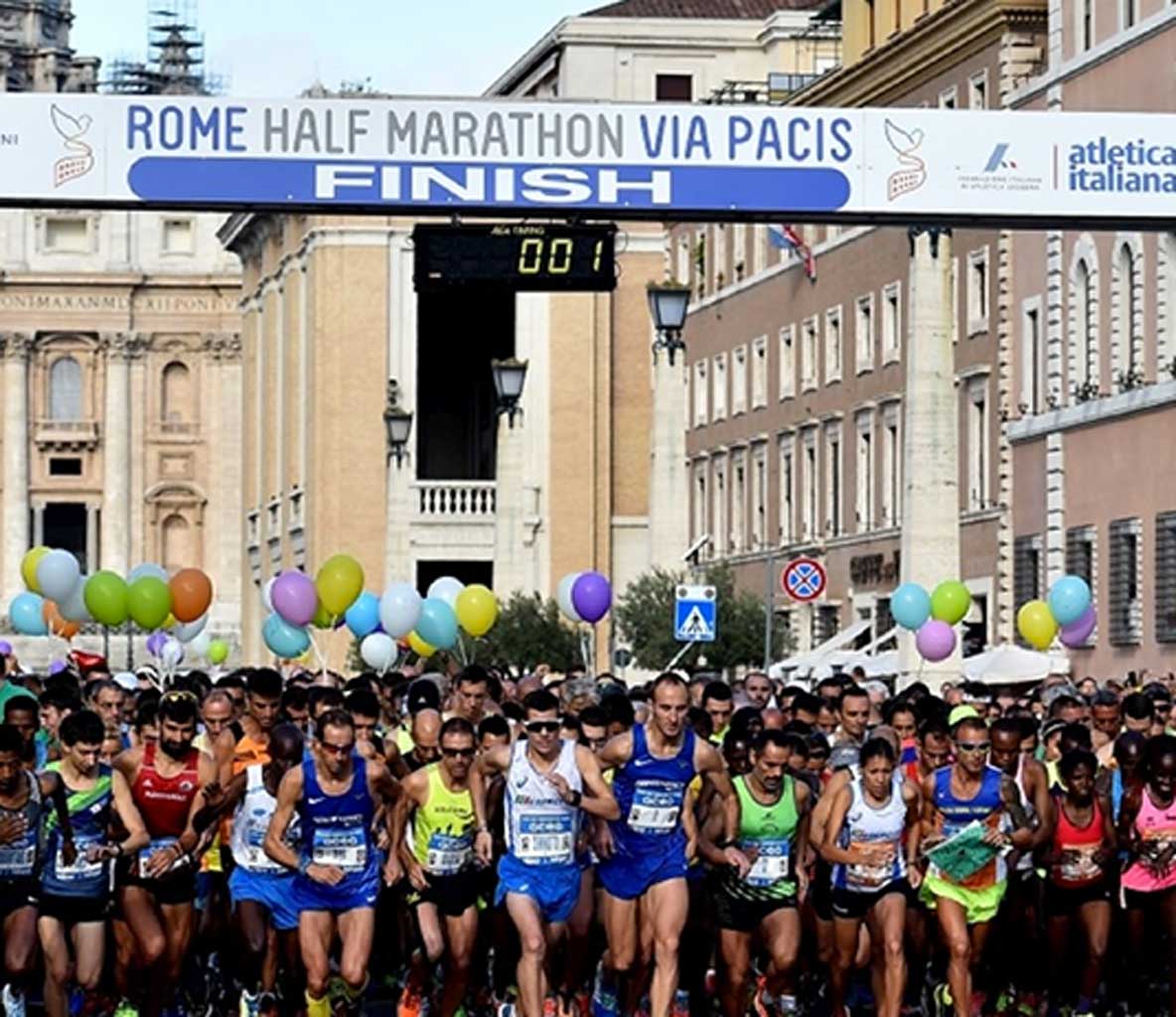mezza maratona roma, via pacis